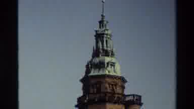Denmark (1982): Old Architectural Scene With A Pyre And A Large Mansion