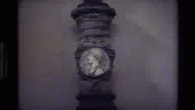 Denmark (1982): Blurry Video Of An Urn And Casket Inside A Church