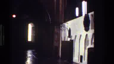 Denmark (1982): Nighttime Scene Of Building And Gate