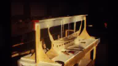 Denmark (1982): Wooden Vessel Model And Outside Shot