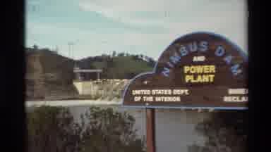 Sacramento California USA (1982): Nimbus Dam Creating Power From Moving Water From