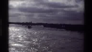Sacramento California USA (1982): River With A Lot Of Water Passed In The Stream