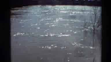 Sacramento California USA (1982): View Of Gentle Flowing River On A Bright Sunny