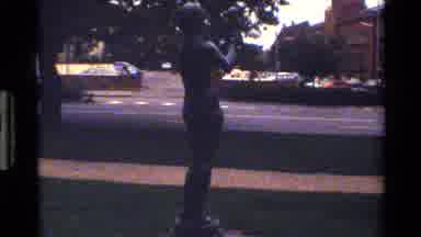 Denmark (1983): A Statue Of A Naked Woman In A Public Park Holding Some Orbs In