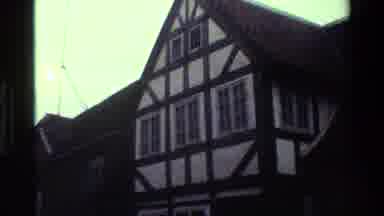 Denmark (1983): Vintage Footage Of The Exterior Of Older Dutch Style Building