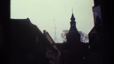 Denmark (1983): People Riding And Walking Around The City With Lots Of Stores