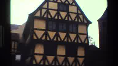 Denmark (1983): Tudor House Next To A Clock Tower In The Daylight