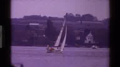 Denmark (1983): Beautiful Sailboat Out Enjoying The Calm Weather On The Lake