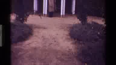 Denmark (1983): Man In Front Of Garden And A Beautiful Old Castle At Day