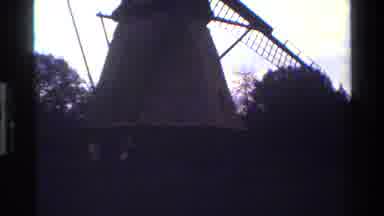 Denmark (1983): Windmill On A Partly Sunny Day Not Spinning In Partial Silhouette