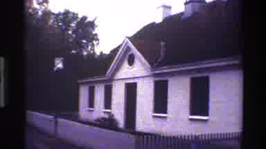 Denmark (1983): Sinister Looking One Room White Schoolhouse With Bell Tower