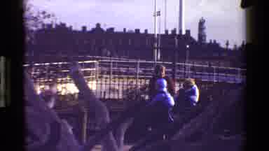 Denmark (1983): Kids On Teeter Totter And Person Standing In Front Of Monument