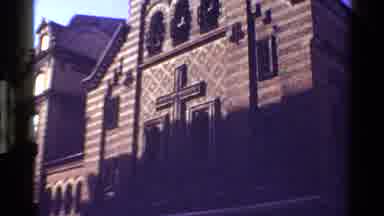 Denmark (1983): Golden Domes Atop A Brick Orthodox Church