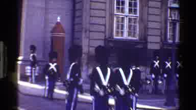 Denmark (1983): British Soldier Marching Statue Of A Man And A Row Of Ships
