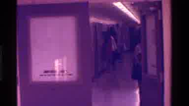California USA (1975): Sign On Door That Says No Admission Without Gowning And