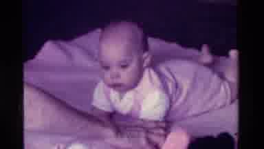 California USA (1975): 6-Months Old With My Mickey Doll