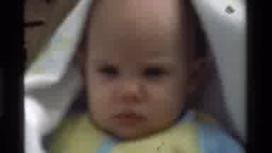 California USA (1975): Baby Looking Surprised