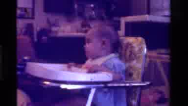 California USA (1975): Baby Uninterested In Being Fed By An Adult