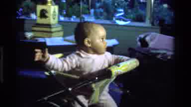 California USA (1977): The Baby Was Sitting In The Wheelchair For Trying To Walk