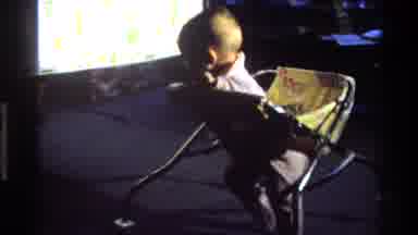 California USA (1977): A Baby Who Try To Walk