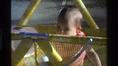 California USA (1977): Child In Playpen