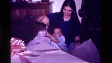 California USA (1977): Baby's First Birthday Party With Family