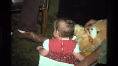 California USA (1977): Baby Enjoying Her Christmas And Playing With Some Of The