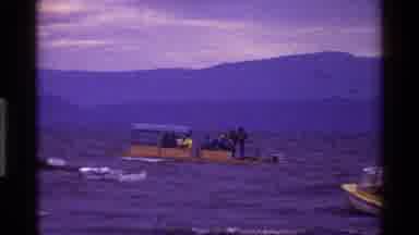 Kenya (1983): A Building With Nice Garden And In The Lake People Are Sailing In