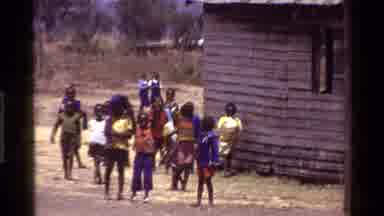 Kenya (1983): Children In The Village Looking At The Object Far Away