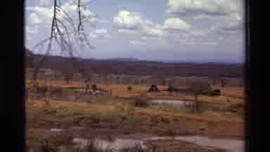 Kilaguni Kenya (1983): Elephants Drinking From And Wading In Watering Hole On