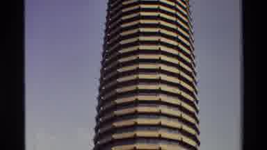 Nairobi Kenya (1983): Looking Up At A Several Story Tower From Lower Floors To