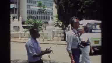 Nairobi Kenya (1983): Black And White Peoples Out In The City Where There Are