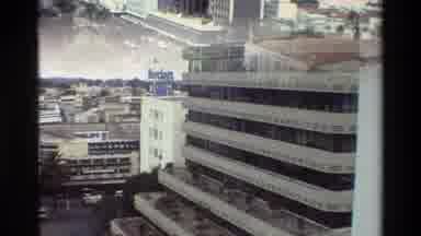 Nairobi Kenya (1983): Roadside Is Viewed Along With Multi Storeyed Buildings
