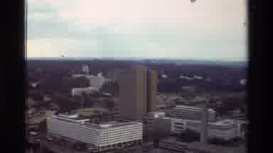 NAIROBI KENYA-1983: Bustling City Life Meets Beware Of Roaming Monkeys