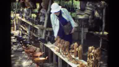 Nairobi Kenya (1983): The Lady Was Watching The Different Type Of Statue For