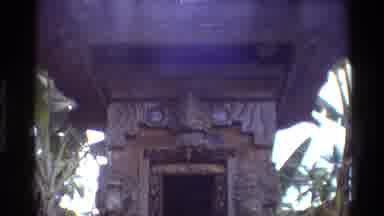 Singapore (1984): Camera Pans Down Over An Ancient Temple With Cave Drawings In A