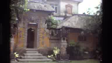 Singapore (1984): Footage Of A Historic Building With Statues On It And People