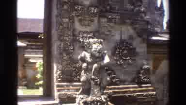 Singapore (1984): Gazebo Structure And Stone Statue On A Bright Sunny Day