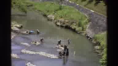 Singapore (1984): Men Panning In A River And A Monkey With Your Pup