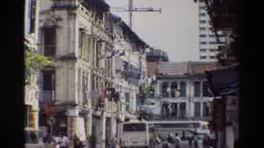 Singapore (1984): Looks Like An Old Time Family Memory Mom Fixing Child Child