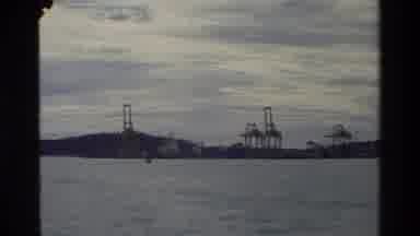 Singapore (1984): Sea Near Bridge Is Viewed In A Wide Area