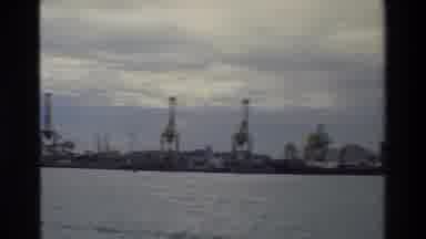 Singapore (1984): A Port City With A Series Of Shipping Container Cranes