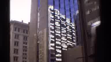 Hong Kong (1984): Building Reflection Of Mountain In Glass