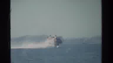 Hong Kong (1984): Cruise Ship Steaming Along With Scenic City And Mountain Views