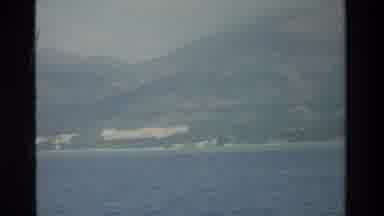 Hong Kong (1984): On A Boat And Enjoying The View Of The Mountain