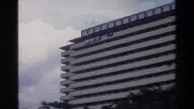 Thailand (1984): Large Apartment Building Showing People's Laundry Drying High