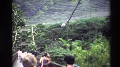 Thailand (1984): People Visiting An Enclosed Bird Sanctuary Where They See A