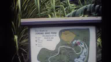Thailand (1984): A Bird Park Map With Birds Around And Leafing Green Scrubs