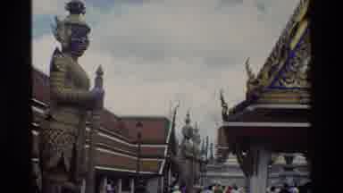 Thailand (1984): Temple In Asia With A Statue On Top Of A Tower