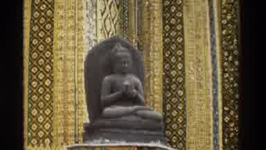 Thailand (1984): Three Statues In The Museum Are Viewed Here